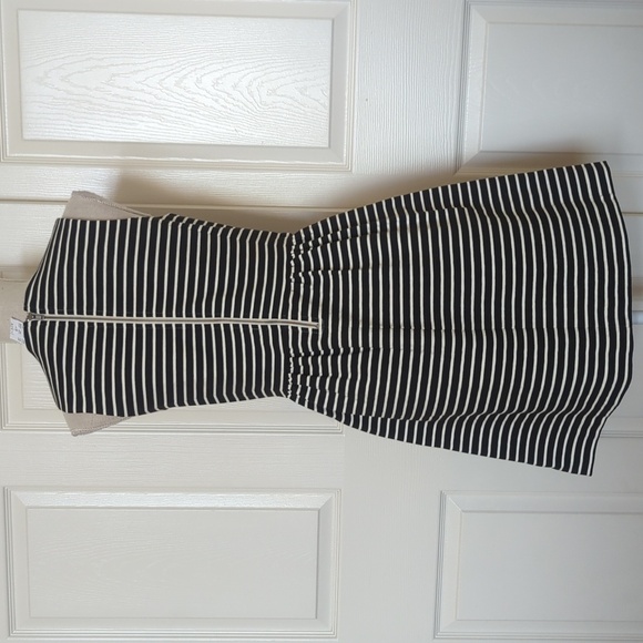 J. Crew Striped Sleeveless Daybreak Black and White Striped Dress - Picture 6 of 8